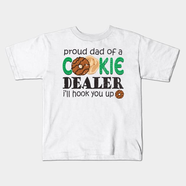 Proud Mom Of A Cookie Dealer Kids T-Shirt by Palette Harbor